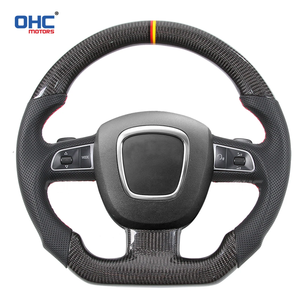 OHC Forged Carbon Fiber Steering Wheel For Audi R8 TTS TT RS MK2 2008-2013 High Quality Custom Style Customized Steering Wheel
OHC Forged Carbon Fiber Steering Wheel For Audi R8 TTS TT RS MK2 2008-2013 High Quality Custom Style Customized Steering Wheel