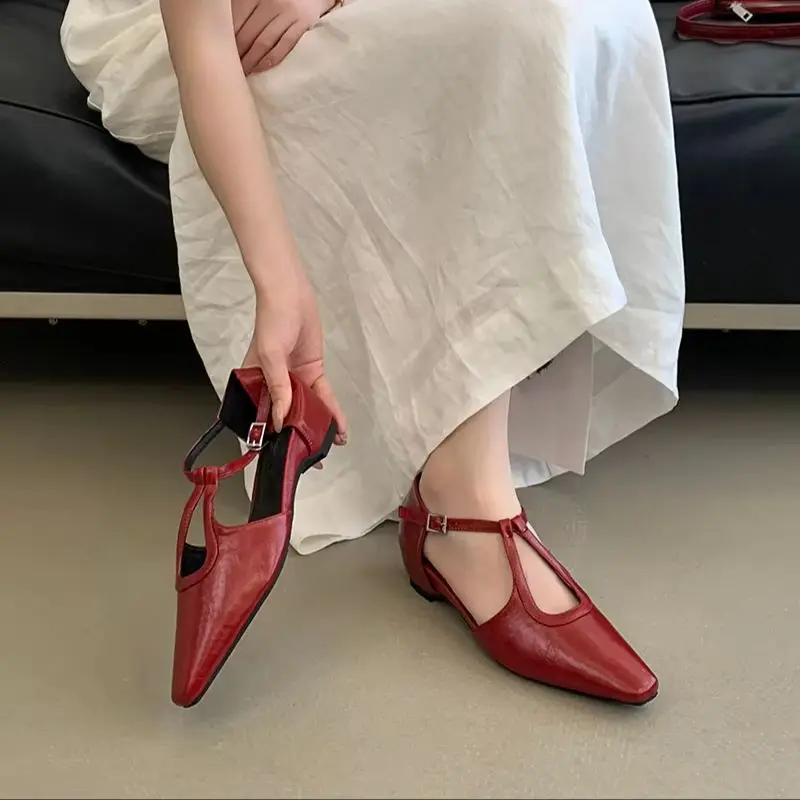 Burgundy Retro Heels 4cm Low Wedge Sandals Woman Dress Shoes Comfort Block Heels Mules Shoes Summer Ladies Pumps 2026 Designer
Burgundy Retro Heels 4cm Low Wedge Sandals Woman Dress Shoes Comfort Block Heels Mules Shoes Summer Ladies Pumps 2026 Designer