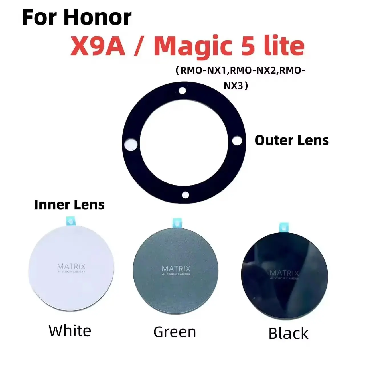Для Honor Magic 5 Lite 5g X9A задняя камера стеклянный объектив замена с клейкой наклейкой
Для Honor Magic 5 Lite 5g X9A задняя камера стеклянный объектив замена с клейкой наклейкой
