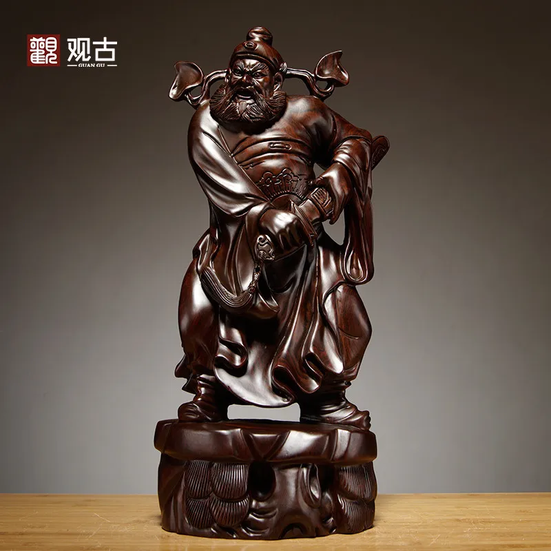 Ebony Wood Carving Tian Shi Zhong Kui Statue Ornament Living Room Feng Shui Home Decoration Craft Gift Worship God of Wealth
Ebony Wood Carving Tian Shi Zhong Kui Statue Ornament Living Room Feng Shui Home Decoration Craft Gift Worship God of Wealth