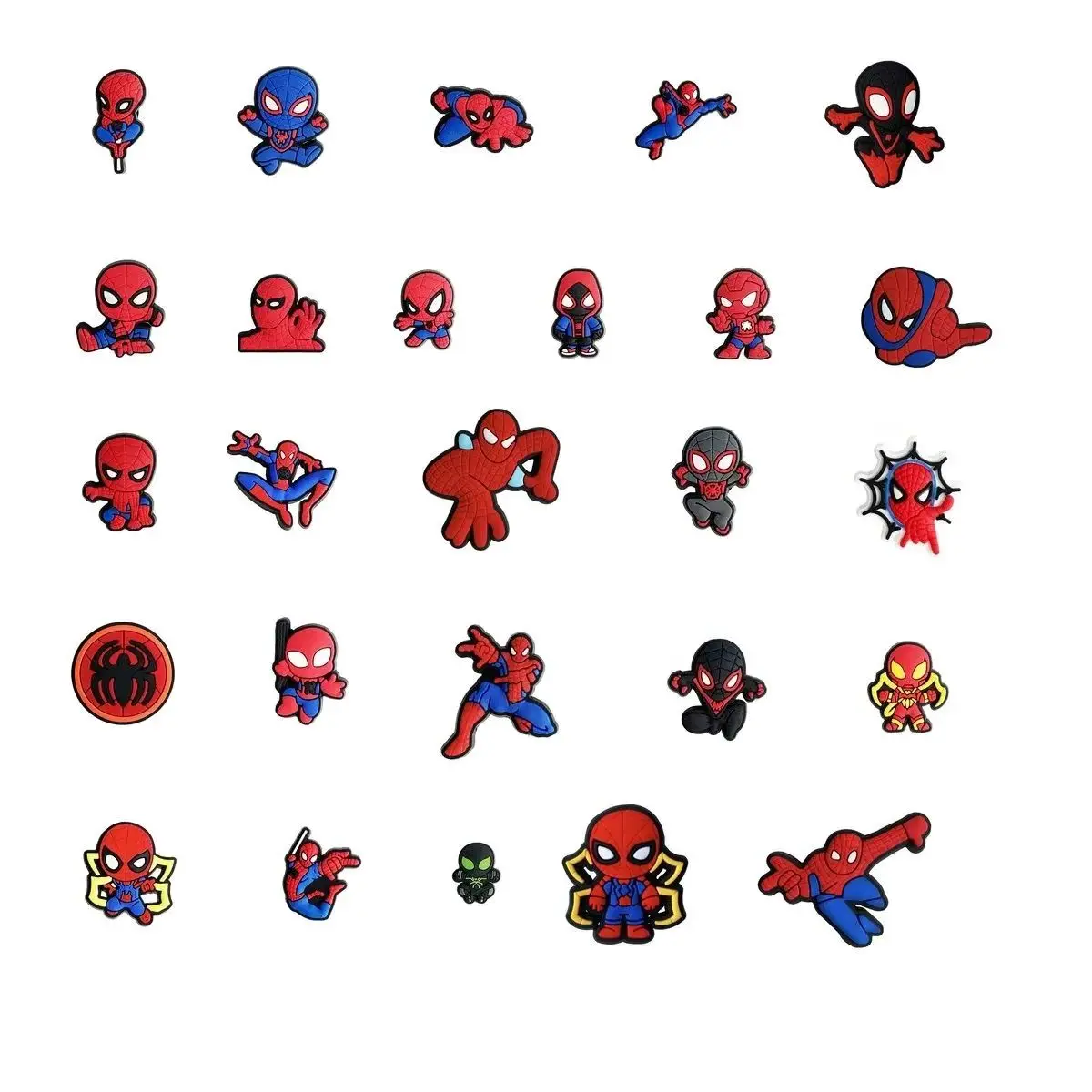 Cartoon Marvel Spider-Man Serie Clogs DIY Shoe Flower Decorative Buckles Detachable Soft Rubber Shoe Charms Children gift
Cartoon Marvel Spider-Man Serie Clogs DIY Shoe Flower Decorative Buckles Detachable Soft Rubber Shoe Charms Children gift