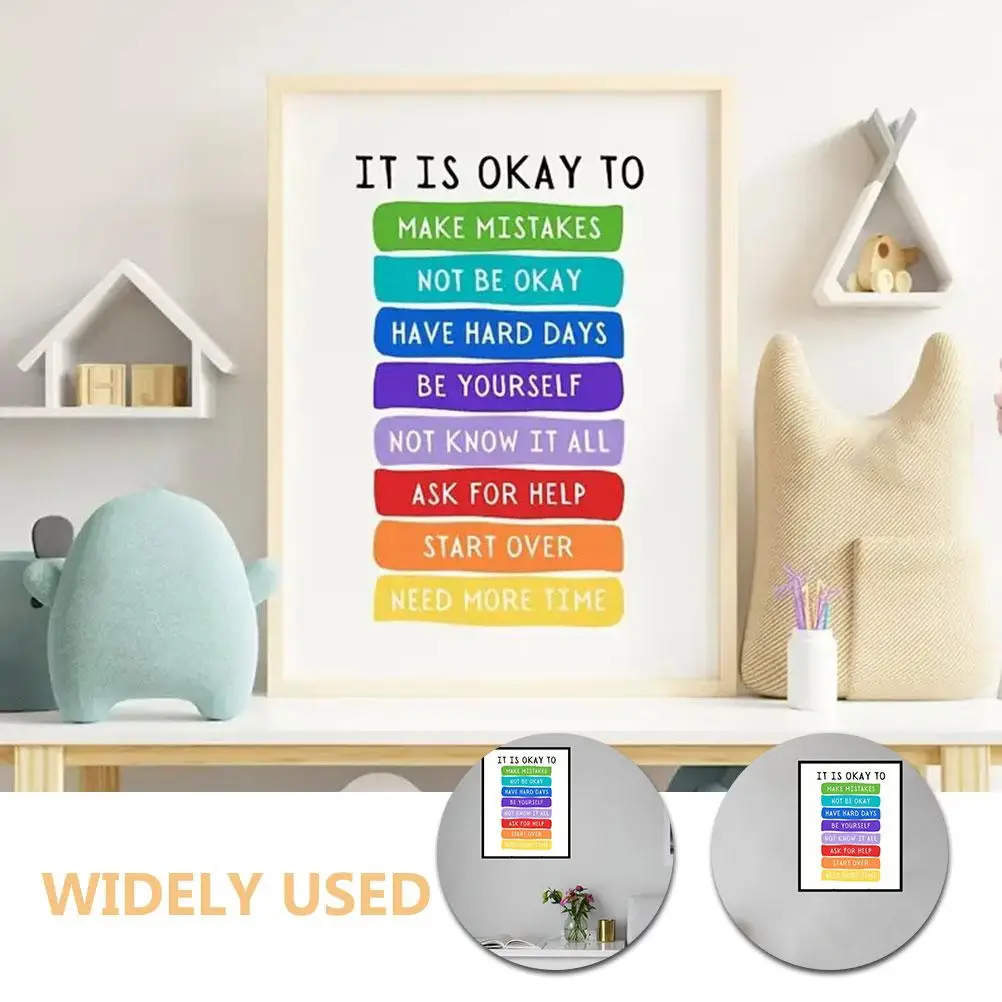 3 Sheets Classroom Poster Motivational Wall Decor Positive Atmosphere Vibrant Design Frameless DIY Home Office Kindergarten
3 Sheets Classroom Poster Motivational Wall Decor Positive Atmosphere Vibrant Design Frameless DIY Home Office Kindergarten