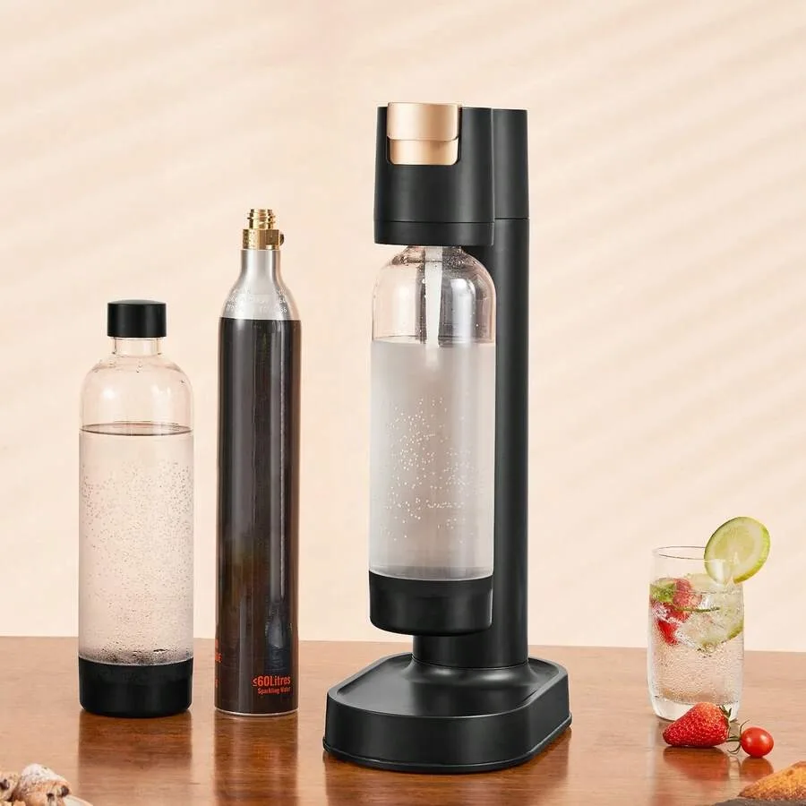 Sparkling Water Maker, Soda Maker Machine For Home Carbonating, Seltzer Water Starter Kit With 2 1L PET Bottles, CO2 Cylinder,
Sparkling Water Maker, Soda Maker Machine For Home Carbonating, Seltzer Water Starter Kit With 2 1L PET Bottles, CO2 Cylinder,
