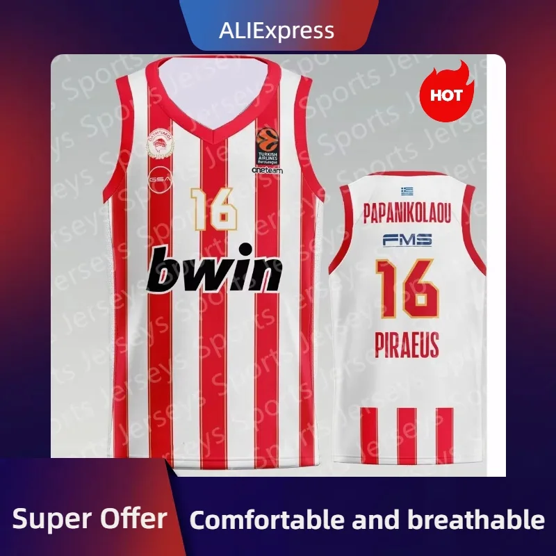 24/25 New Arrivals Greece Basketball Jerseys Olympiacos Athens Basketball Jerseys Boy/Men Basketball Special Jerseys Sports Kits
24/25 New Arrivals Greece Basketball Jerseys Olympiacos Athens Basketball Jerseys Boy/Men Basketball Special Jerseys Sports Kits