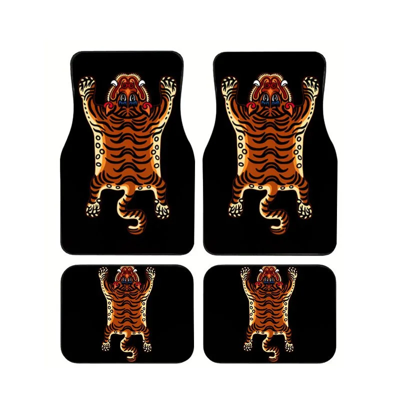 Vintage Tiger Pattern Car Floor Mats 4pcs Retro Ethnic Style Universal Auto Foot Mats Non-slip Anti-dirt Durable Car Carpet
Vintage Tiger Pattern Car Floor Mats 4pcs Retro Ethnic Style Universal Auto Foot Mats Non-slip Anti-dirt Durable Car Carpet