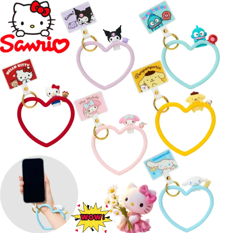 Sanrio Hello Kitty My Melody Kuromi Cinnamoroll Silicone Phone Ring Creative High-Value DIY Anime Cartoon Character Pendant Gift
Sanrio Hello Kitty My Melody Kuromi Cinnamoroll Silicone Phone Ring Creative High-Value DIY Anime Cartoon Character Pendant Gift