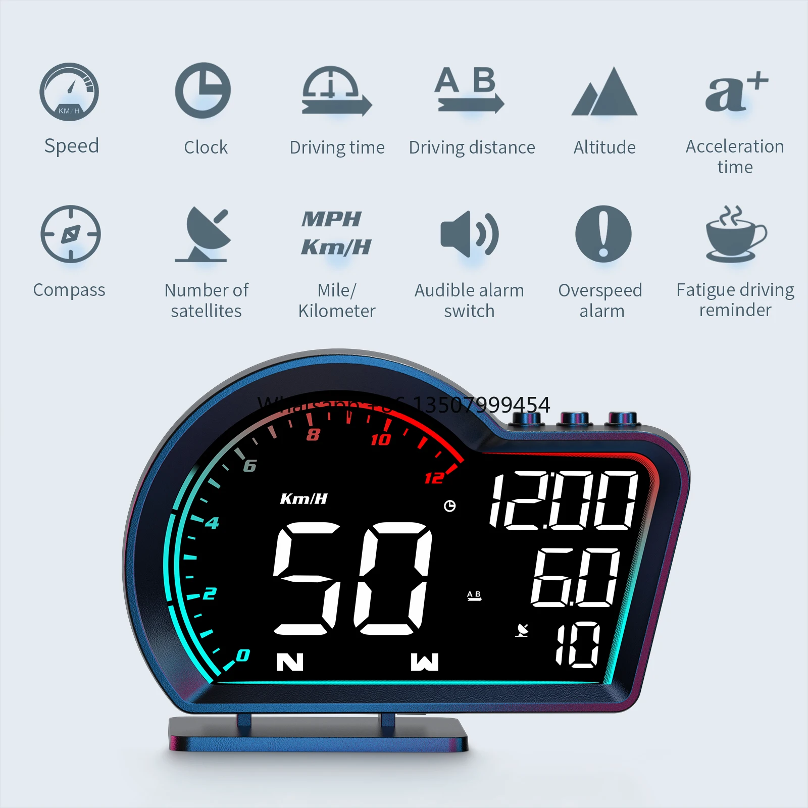 Universal Colorful Car GPS Smart Gauge HUD G16 Head up Display Speedometer Projector With Compass Tripmeter Overspeed Alarm
Universal Colorful Car GPS Smart Gauge HUD G16 Head up Display Speedometer Projector With Compass Tripmeter Overspeed Alarm