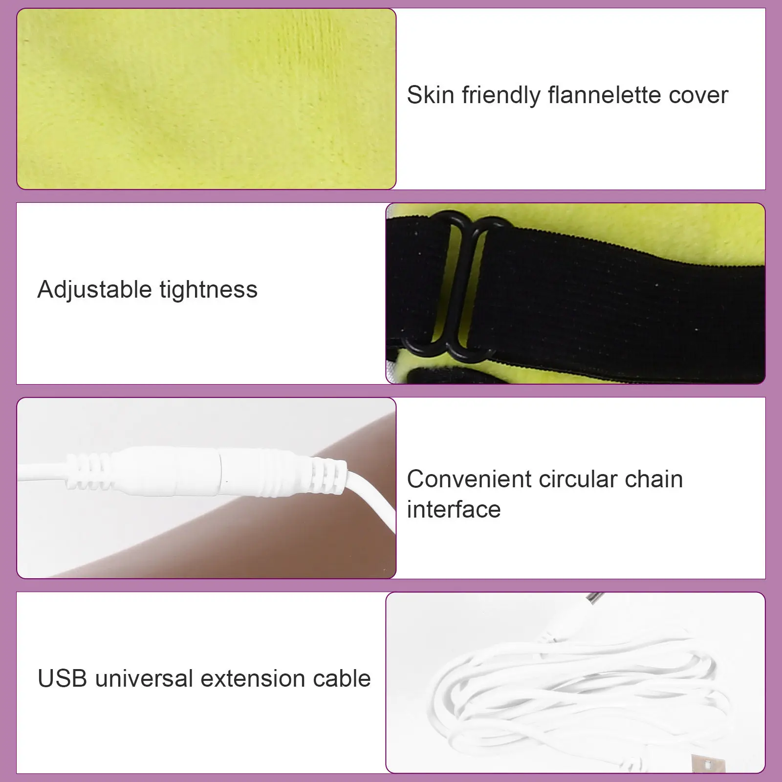 1Pcs USB Heating Eye Mask Steam Warmth Thermostatic Sleep Mask Relaxing Eye Pad Steam Eyes Patch Heated Eyepatch
1Pcs USB Heating Eye Mask Steam Warmth Thermostatic Sleep Mask Relaxing Eye Pad Steam Eyes Patch Heated Eyepatch