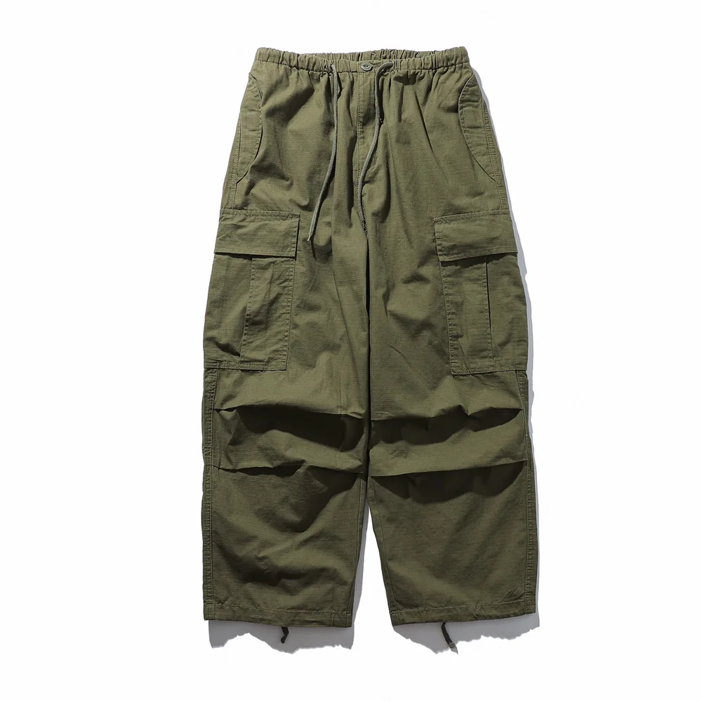 Men's Streetwear Fashion AMEKAJI Vintage Loose Casual Function Outdoor Wide Leg Baggy Trousers Drawstring Cargo Pants
Men's Streetwear Fashion AMEKAJI Vintage Loose Casual Function Outdoor Wide Leg Baggy Trousers Drawstring Cargo Pants