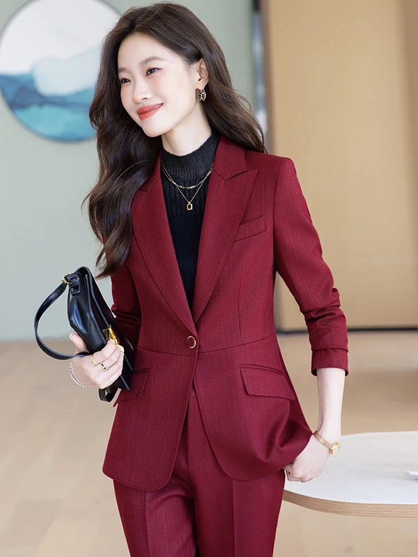 Red Professional Suit Women's Formal Outerwear 2026 New Autumn Winter Host Commute Career Set Goddess Style Work Uniform
Red Professional Suit Women's Formal Outerwear 2026 New Autumn Winter Host Commute Career Set Goddess Style Work Uniform