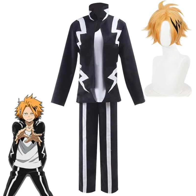 Bear's Den Anime My Hero Academia Kaminari Denki Cosplay Costume Halloween Christmas Role Play Outfit Short Wig Fashi New 2025 
Bear's Den Anime My Hero Academia Kaminari Denki Cosplay Costume Halloween Christmas Role Play Outfit Short Wig Fashi New 2025