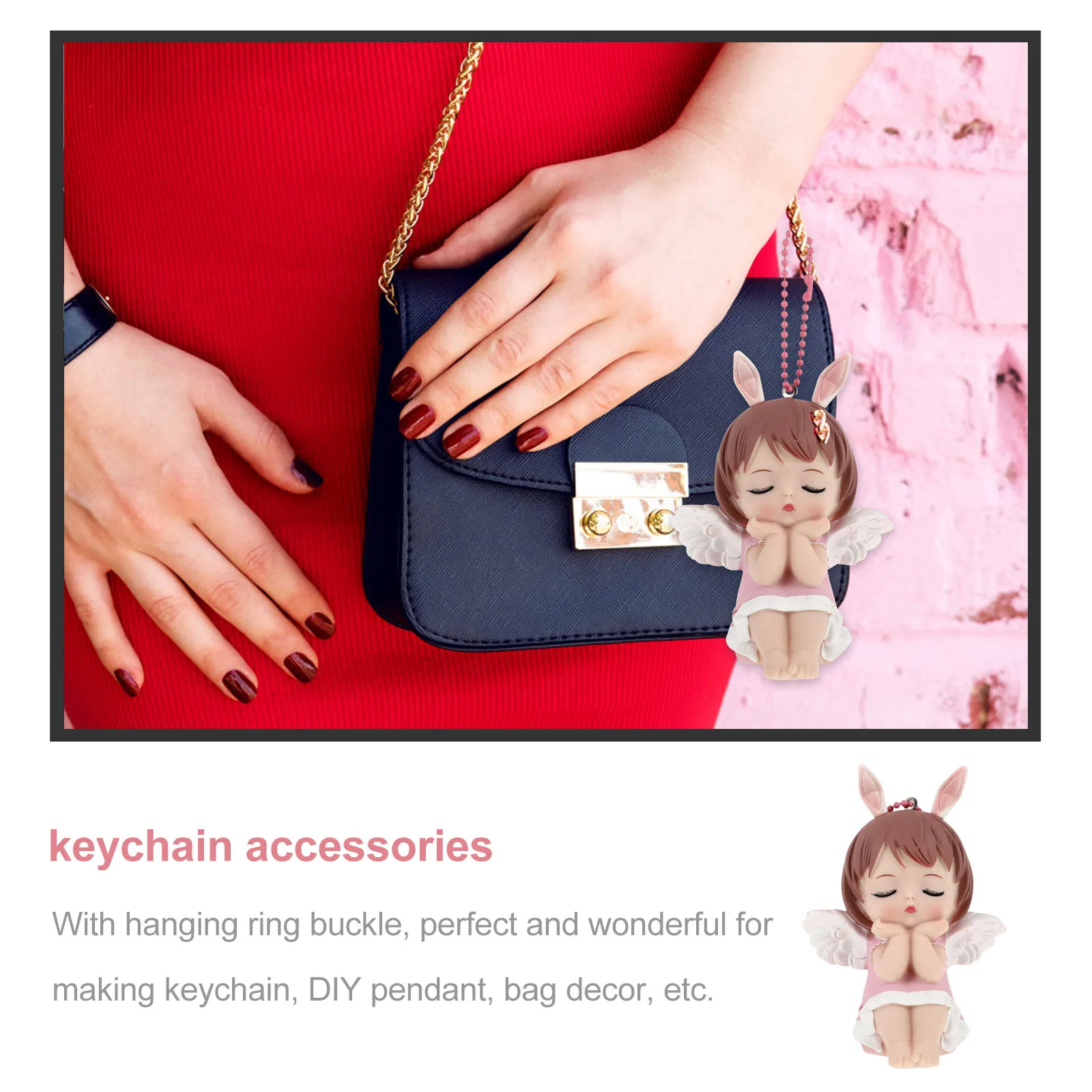 Keychain Angel Kawaii Cute Girly Chains Lightweight Durable School Bag Pendant Key Decoration Accessories Charm
Keychain Angel Kawaii Cute Girly Chains Lightweight Durable School Bag Pendant Key Decoration Accessories Charm
