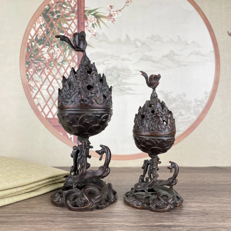 Antique Style Zhuque Boshan Incense Burner Ornament Wenwan Home Study Living Room Incense Burner Gift Decoration
Antique Style Zhuque Boshan Incense Burner Ornament Wenwan Home Study Living Room Incense Burner Gift Decoration