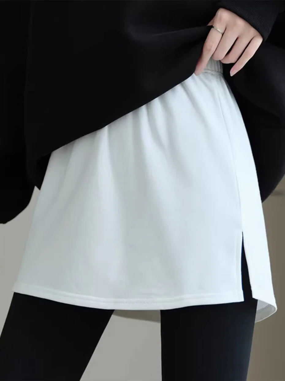 Women's Base Layer Shark Bottoming Skirt Autumn Winter Half-length A-line Skirt Mid-waist Design Inner Wear Tummy Cover
Women's Base Layer Shark Bottoming Skirt Autumn Winter Half-length A-line Skirt Mid-waist Design Inner Wear Tummy Cover