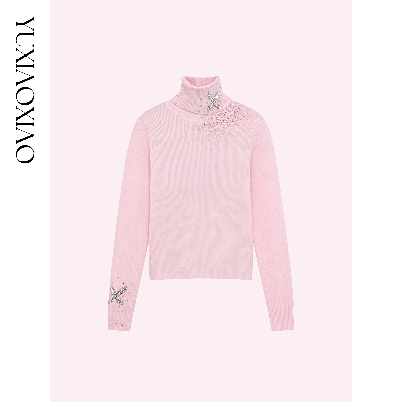 Warm Sweet Wool Blend High Ne Knitted Sweater by Yu Xiaoxiao Comfortable Base Layer with Precious Rhinestone Decoration Cas...
Warm Sweet Wool Blend High Ne Knitted Sweater by Yu Xiaoxiao Comfortable Base Layer with Precious Rhinestone Decoration Cas...