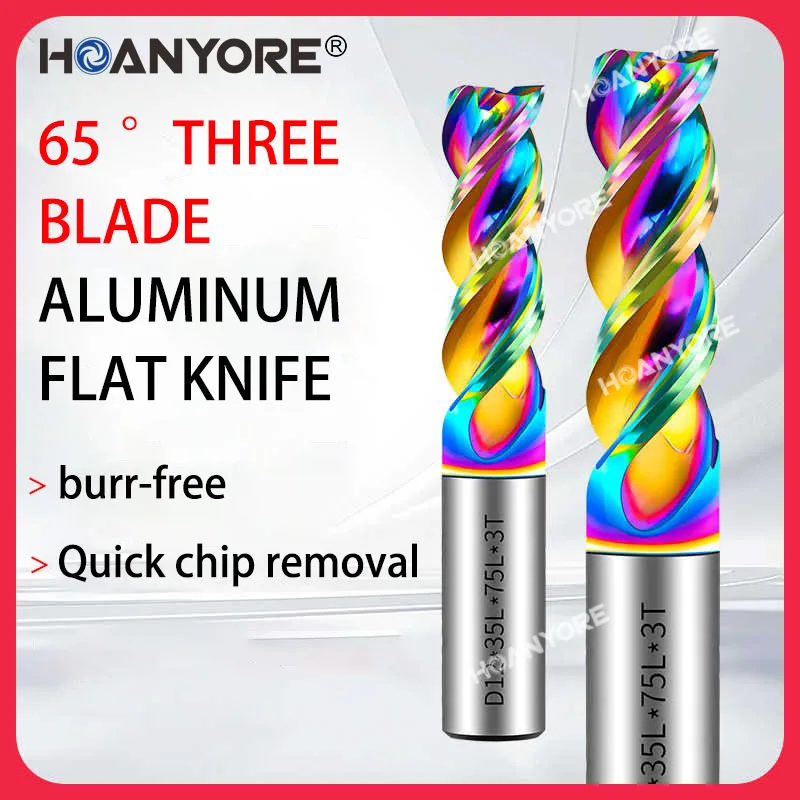 65-градусная алюминиевая фреза с U-образной канавкой, красочная трехгранная концевая фреза, режущий инструмент с ЧПУ из твердого сплава
65-градусная алюминиевая фреза с U-образной канавкой, красочная трехгранная концевая фреза, режущий инструмент с ЧПУ из твердого сплава