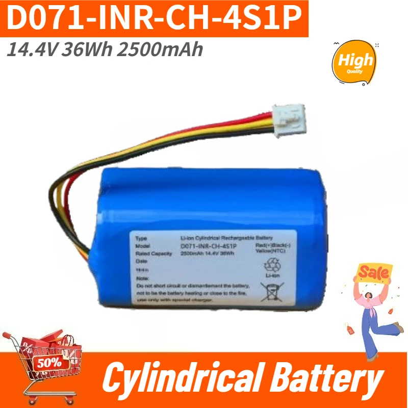 High Quality D071-INR-CH-4S1P Cylindrical Battery 14.4V 36Wh 2500mAh Brand New Replacement Battery
High Quality D071-INR-CH-4S1P Cylindrical Battery 14.4V 36Wh 2500mAh Brand New Replacement Battery