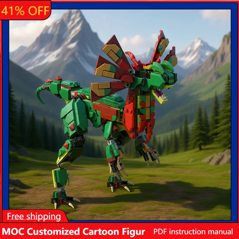 507 PCS Cartoon Dolls Dilophosaurus Creative Building Model MOC Customize Modular Building Block Creative DIY Toy Birthday Gift
507 PCS Cartoon Dolls Dilophosaurus Creative Building Model MOC Customize Modular Building Block Creative DIY Toy Birthday Gift