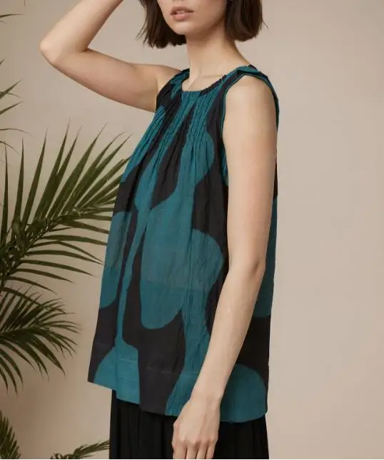 Top Women 2026 Spring Summer New Fashion Printed Round Neck Sleeve Loose Fit Versatile Casual Daily Pleated Vest Top
Top Women 2026 Spring Summer New Fashion Printed Round Neck Sleeve Loose Fit Versatile Casual Daily Pleated Vest Top