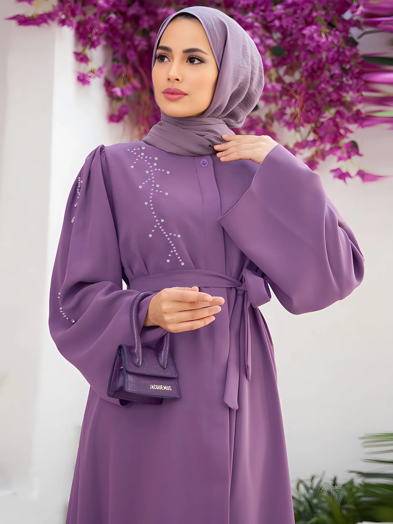 A1456 Elegant Beaded Cardigan Dress With Belt (headscarf Not Included) Long Dress Robe Abaya Ramadan Dubai Luxury Islam Elegant
A1456 Elegant Beaded Cardigan Dress With Belt (headscarf Not Included) Long Dress Robe Abaya Ramadan Dubai Luxury Islam Elegant