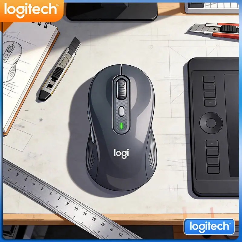 Ergonomic M750 Wireless Mouse - Custom Shortcut Buttons, 4000 DPI Tracking, Dual Connection, Home Tool
Ergonomic M750 Wireless Mouse - Custom Shortcut Buttons, 4000 DPI Tracking, Dual Connection, Home Tool