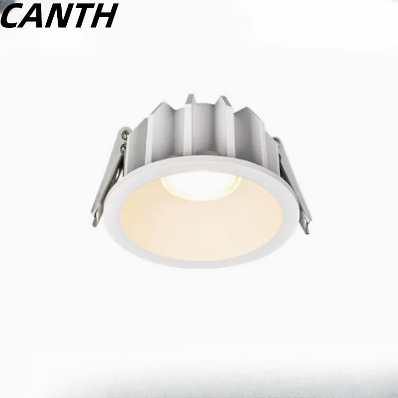 White full-spectrum downlight COB anti-glare narrow-bezel recessed bedroom home minimalist ultra-thin downlight 
White full-spectrum downlight COB anti-glare narrow-bezel recessed bedroom home minimalist ultra-thin downlight