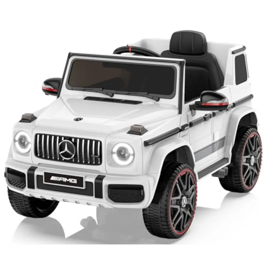 Licensed Mercedes-Benz G63 Car for Kids, 12V Ride on Car w/Parent Remote Control, LED Headlights, Music Player & Horn, Soft Start, Low Battery Prompt, Kids Electric Car, White
Licensed Mercedes-Benz G63 Car for Kids, 12V Ride on Car w/Parent Remote Control, LED Headlights, Music Player & Horn, Soft Start, Low Battery Prompt, Kids Electric Car, White