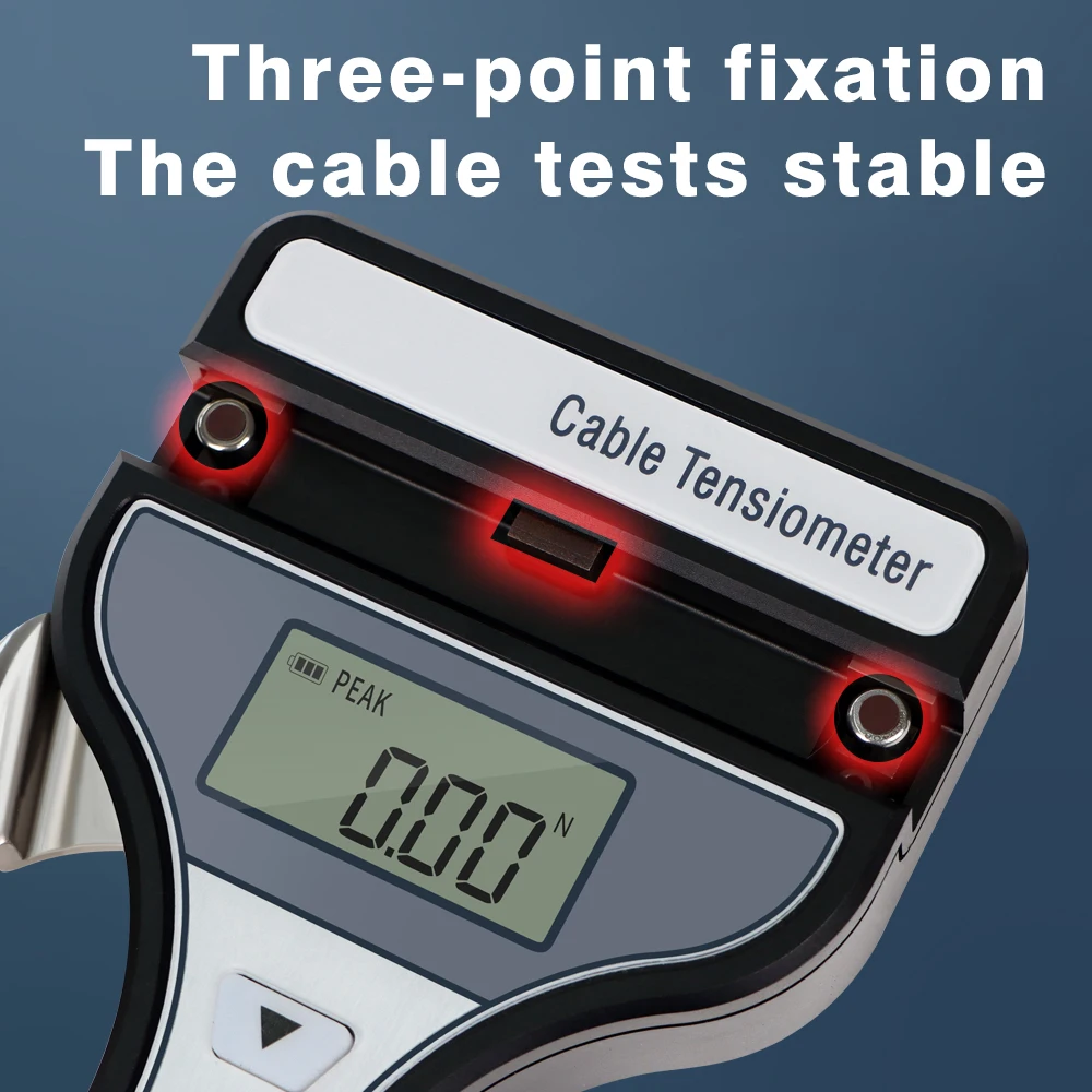 High Quality LCD Display Digital Cable Tensiometer Three-Point Fixation Peak Mode Widely Used
High Quality LCD Display Digital Cable Tensiometer Three-Point Fixation Peak Mode Widely Used