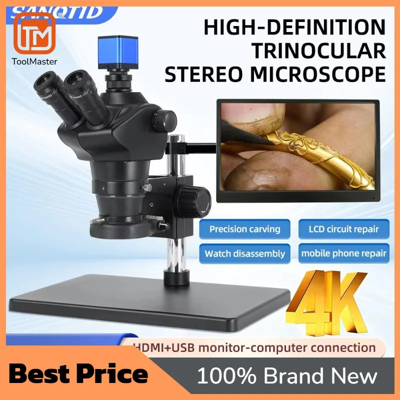 【Best Selling】SANQTID TD-0850-HDMI 8-50X Stereomicroscope 2MP Mobile Phone Repair & Jewelry Inspection Microscope Includes An 11
【Best Selling】SANQTID TD-0850-HDMI 8-50X Stereomicroscope 2MP Mobile Phone Repair & Jewelry Inspection Microscope Includes An 11