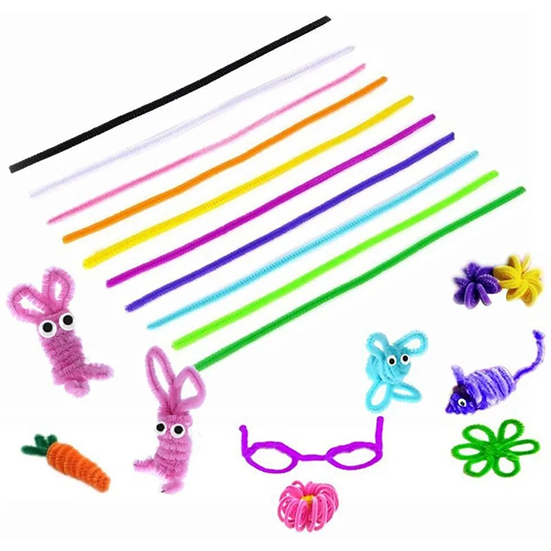 CYGJ-600 Pcs Random Colors Pipe Cleaners Chenille Stem 6Mmx12 Inch For DIY Art Crafts Decorations
CYGJ-600 Pcs Random Colors Pipe Cleaners Chenille Stem 6Mmx12 Inch For DIY Art Crafts Decorations