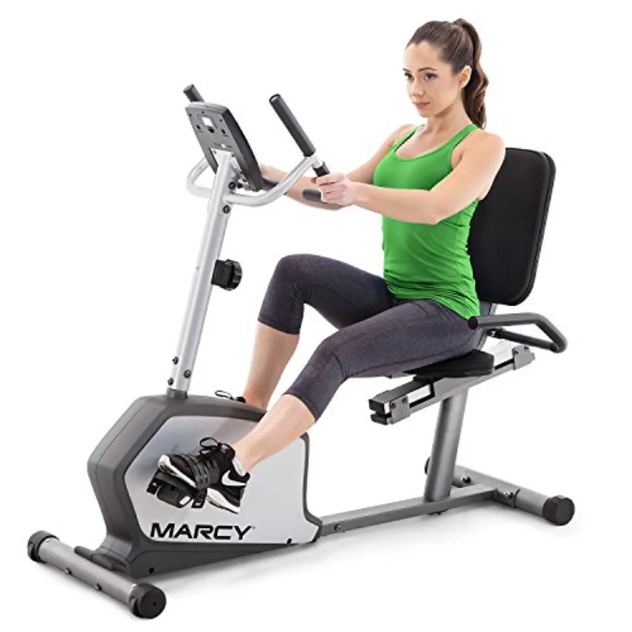Recumbent Exercise Bike with Adjustable Seat and 8 Resistance Levels 300 Pound Capacity in Black for Home Gym Use
Recumbent Exercise Bike with Adjustable Seat and 8 Resistance Levels 300 Pound Capacity in Black for Home Gym Use