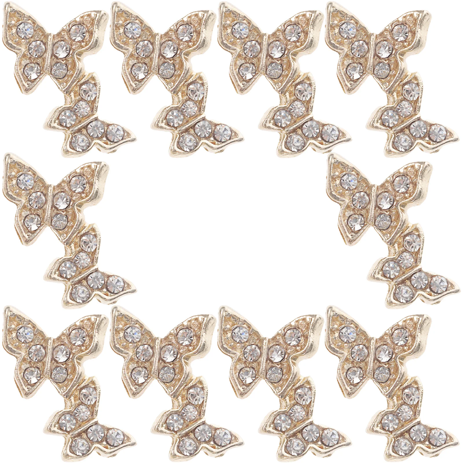 10Pcs Butterfly Nail Charms Rhinestones Nail Decorations Nail Art Supplies for Women
10Pcs Butterfly Nail Charms Rhinestones Nail Decorations Nail Art Supplies for Women