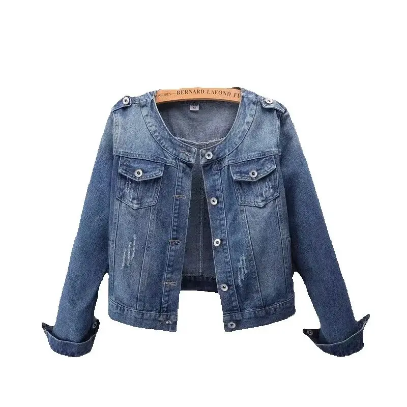 Spring Autumn Women Denim Jacket 2025New Long-Sleeved O-Collar Single Breasted Short Jeans Jackets Female Windbreakers 5XL 6XL
Spring Autumn Women Denim Jacket 2025New Long-Sleeved O-Collar Single Breasted Short Jeans Jackets Female Windbreakers 5XL 6XL