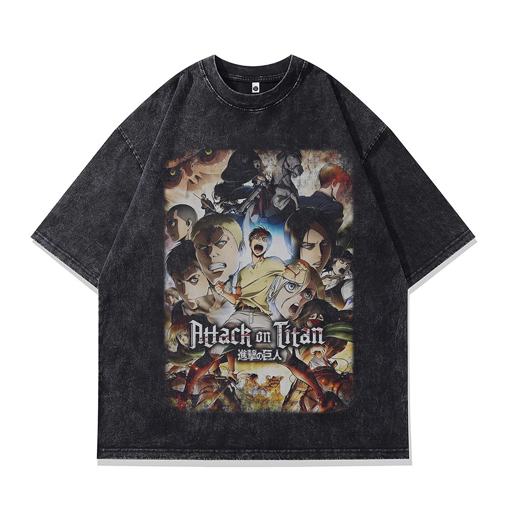 Men‘s Oversized T-shirt Anime Attack On Titan Print Graphic T Shirts Short Sleeve Vintage Jujutsu Kaisen Gothic Cotton Tops Tee
Men‘s Oversized T-shirt Anime Attack On Titan Print Graphic T Shirts Short Sleeve Vintage Jujutsu Kaisen Gothic Cotton Tops Tee