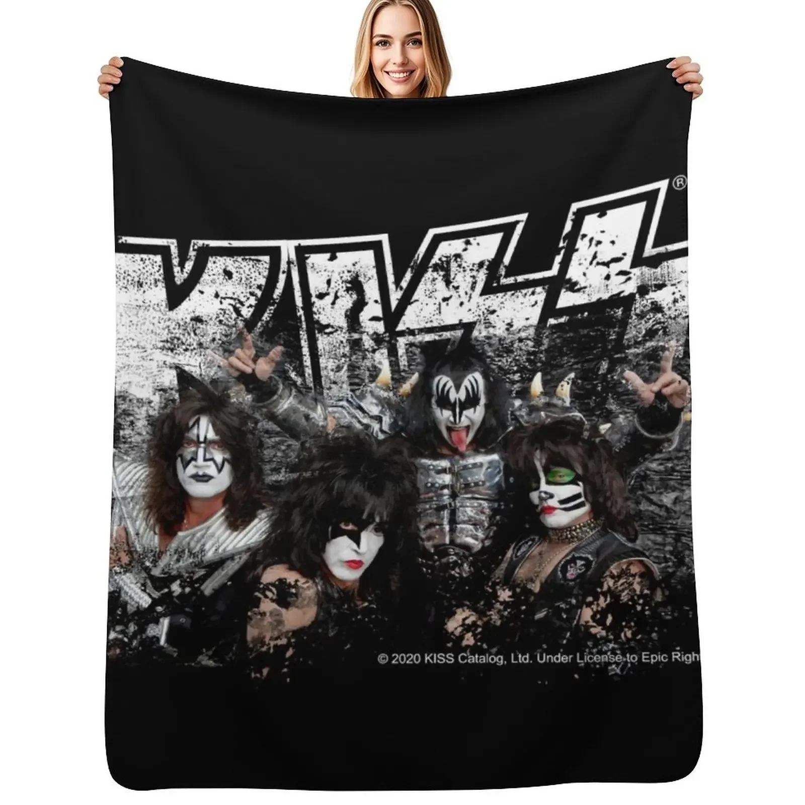 KISS rock music band - Black White Effect Logo and All Membersk music band Throw Blanket Flannels Hairy Nap Blanket
KISS rock music band - Black White Effect Logo and All Membersk music band Throw Blanket Flannels Hairy Nap Blanket