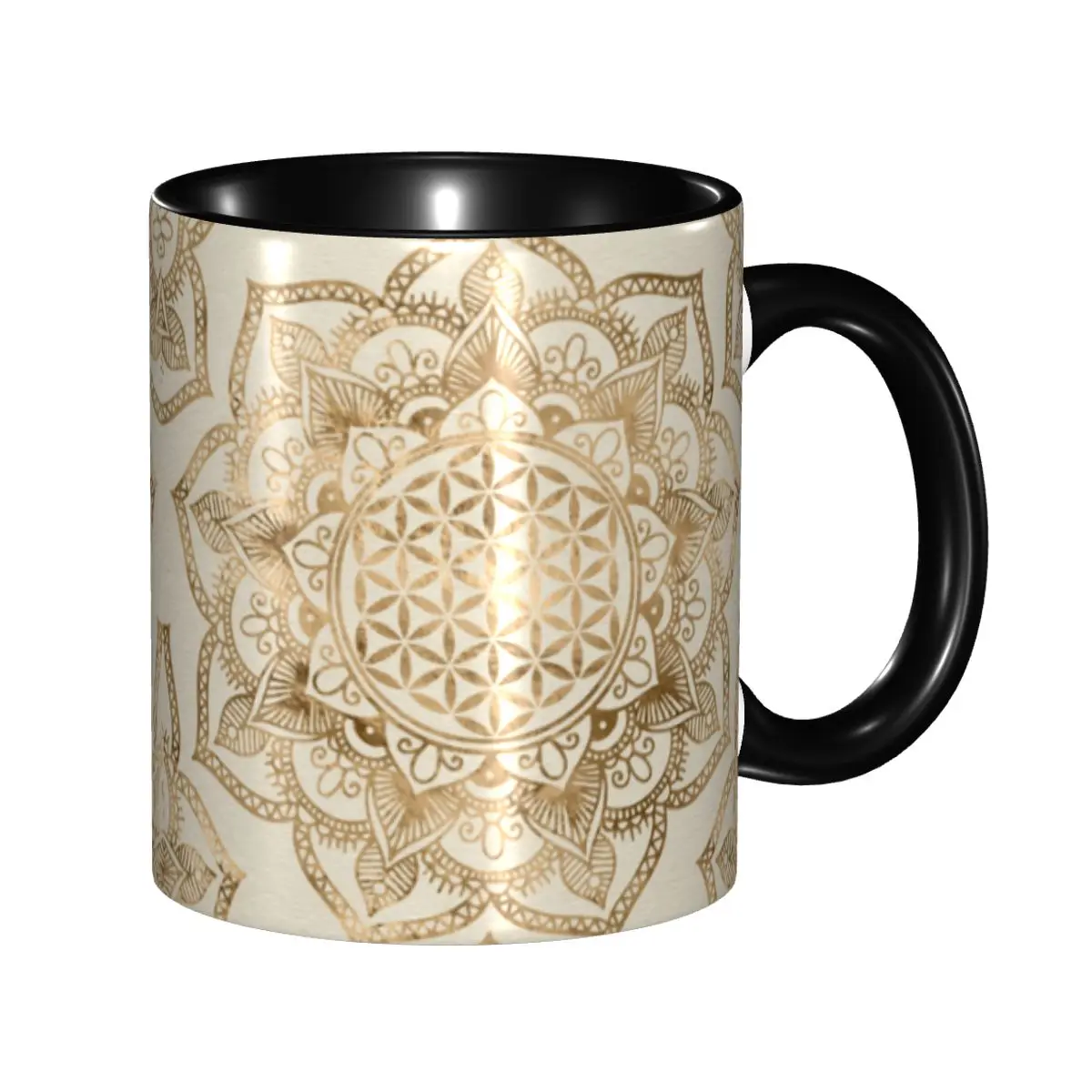 Mandala Flower Of Life In Lotus Coffee Mug DIY Personalized Sacred Geometry Ceramic Tea Milk Mug Cup
Mandala Flower Of Life In Lotus Coffee Mug DIY Personalized Sacred Geometry Ceramic Tea Milk Mug Cup
