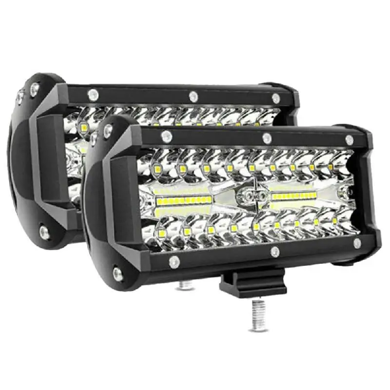 2pcs 7“ LED Light Bar 400W Triple Row 40LED Work Light 13200LM Spot Light 12V/24V Driving Fog Light Off Road Truck 4x4 ATV Light
2pcs 7“ LED Light Bar 400W Triple Row 40LED Work Light 13200LM Spot Light 12V/24V Driving Fog Light Off Road Truck 4x4 ATV Light