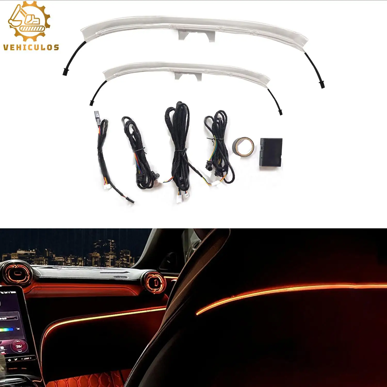 VEHICULOS 1Set 64 Colors Seat Back Ambient Light For Mercedes Benz C Class W206 2022 Automotive Interior Accessories
VEHICULOS 1Set 64 Colors Seat Back Ambient Light For Mercedes Benz C Class W206 2022 Automotive Interior Accessories
