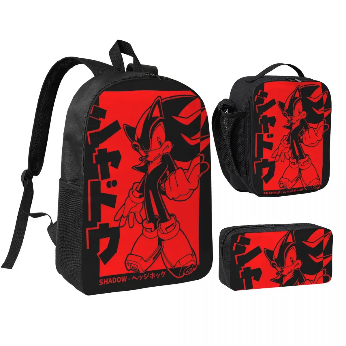 Рюкзак Shadow 3pecs/set для студентов, мультяшная игра, школьная сумка через плечо, сумка для обеда, пенал
Рюкзак Shadow 3pecs/set для студентов, мультяшная игра, школьная сумка через плечо, сумка для обеда, пенал
