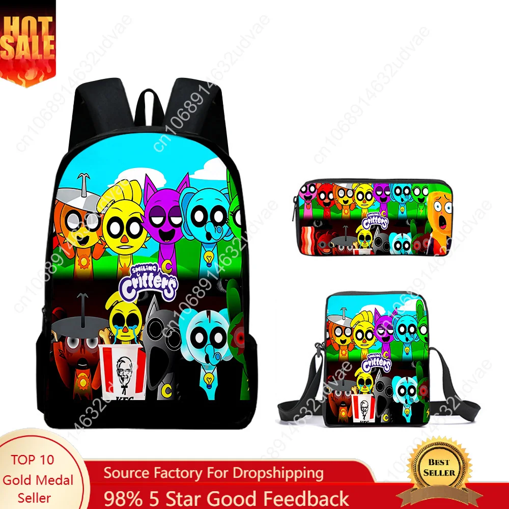 Trendy Funny Classic Sprunki 3D Print 3pcs/Set pupil School Bags Laptop Daypack Backpack Inclined shoulder bag Pencil Case
Trendy Funny Classic Sprunki 3D Print 3pcs/Set pupil School Bags Laptop Daypack Backpack Inclined shoulder bag Pencil Case