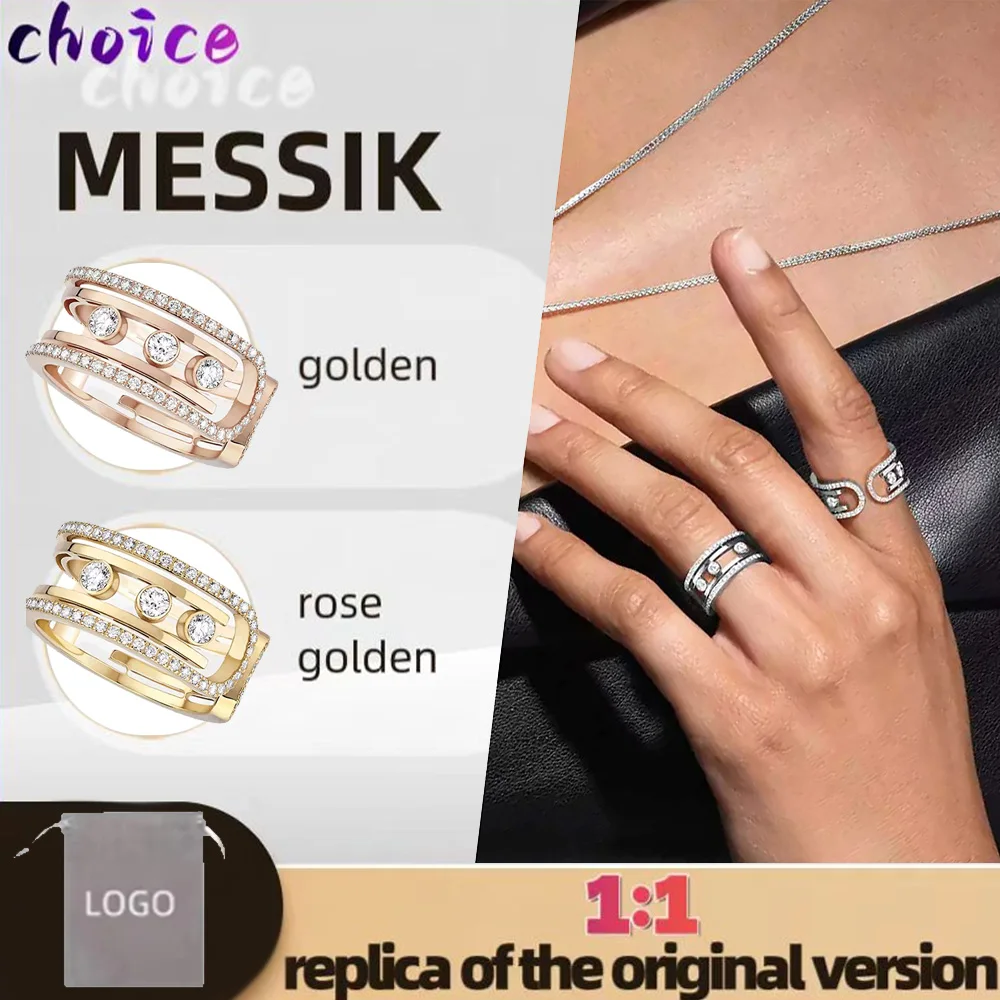 Pure silver s9252024 new Messik MOVE 10TH series sliding diamond four diamond special niche personality ring
Pure silver s9252024 new Messik MOVE 10TH series sliding diamond four diamond special niche personality ring