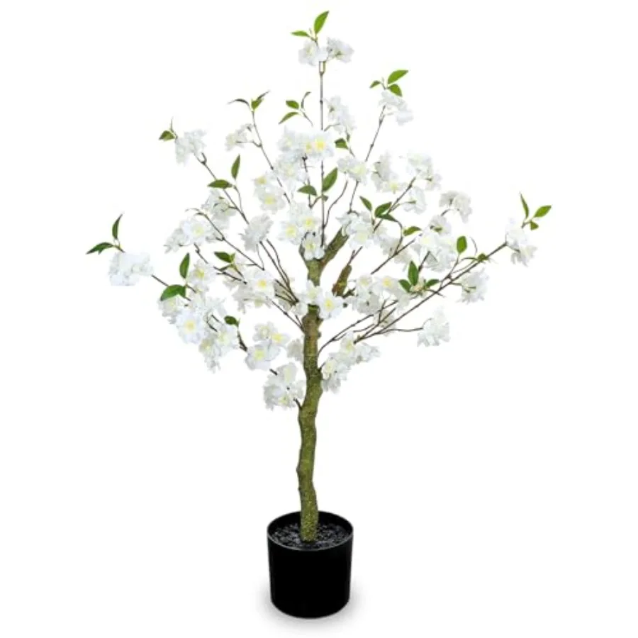 3 Feet Artificial Cherry Blossom Tree in Black Pot, Faux Sakura Tree with Planter for Indoor Decorations, Real Touch Fake Plant
3 Feet Artificial Cherry Blossom Tree in Black Pot, Faux Sakura Tree with Planter for Indoor Decorations, Real Touch Fake Plant