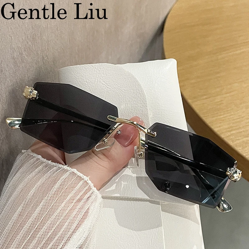 Small Frame Square Rimless Polygon Sunglasses Men Women 2025 Luxury Cutting Lens Sun Glasses For Male Fashion Eyewear UV400
Small Frame Square Rimless Polygon Sunglasses Men Women 2025 Luxury Cutting Lens Sun Glasses For Male Fashion Eyewear UV400