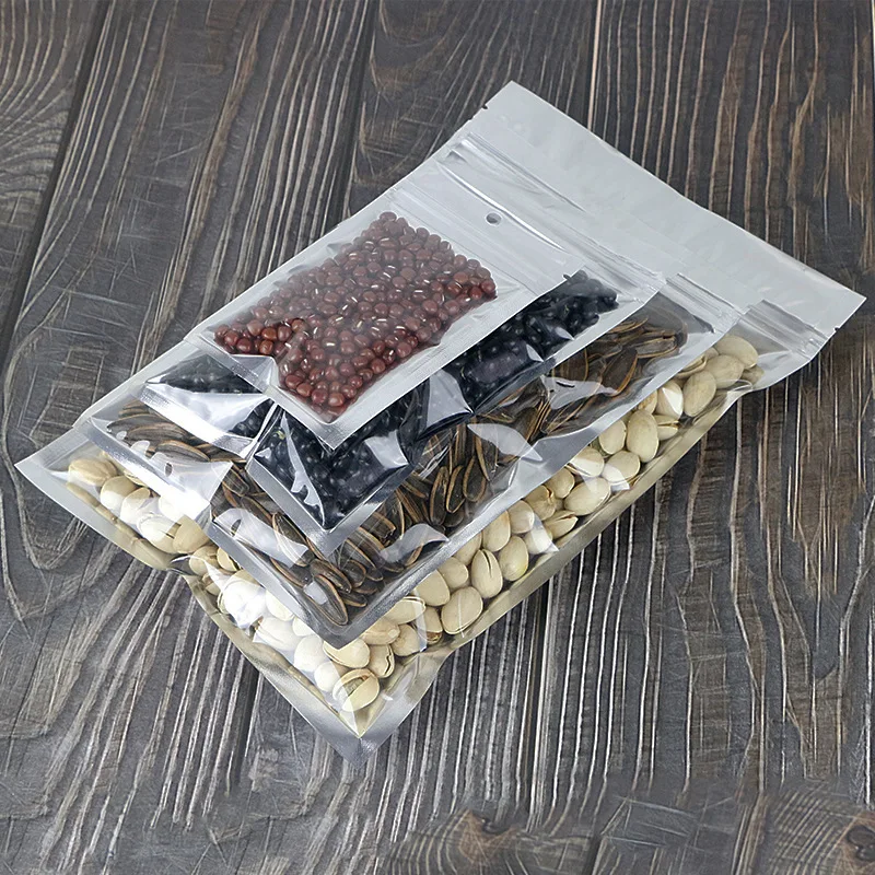 100 Pack Clear Silver Mylar Bags For Peanuts Food Storage Bag Reclosable Heat Seal Packaging Tea Bag Plastic Transparent Bags
100 Pack Clear Silver Mylar Bags For Peanuts Food Storage Bag Reclosable Heat Seal Packaging Tea Bag Plastic Transparent Bags