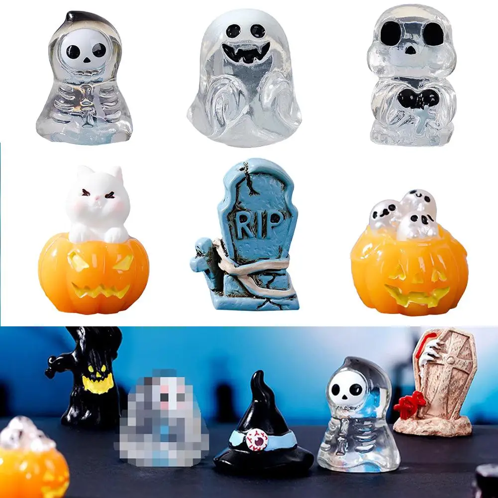 6PCS Halloween Micro Landscape Miniature Figurines Resin Craft Garden Ornaments Cute Pumpkin Vampire Decoration
6PCS Halloween Micro Landscape Miniature Figurines Resin Craft Garden Ornaments Cute Pumpkin Vampire Decoration