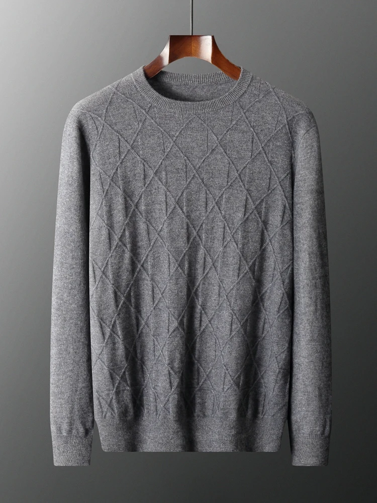 MEELEX New Style Autumn Winter Warm Pullover Shirt Casual Jacquard Man Knitted Top Clothes O-neck Men 100% Pure Cashmere Sweater
MEELEX New Style Autumn Winter Warm Pullover Shirt Casual Jacquard Man Knitted Top Clothes O-neck Men 100% Pure Cashmere Sweater