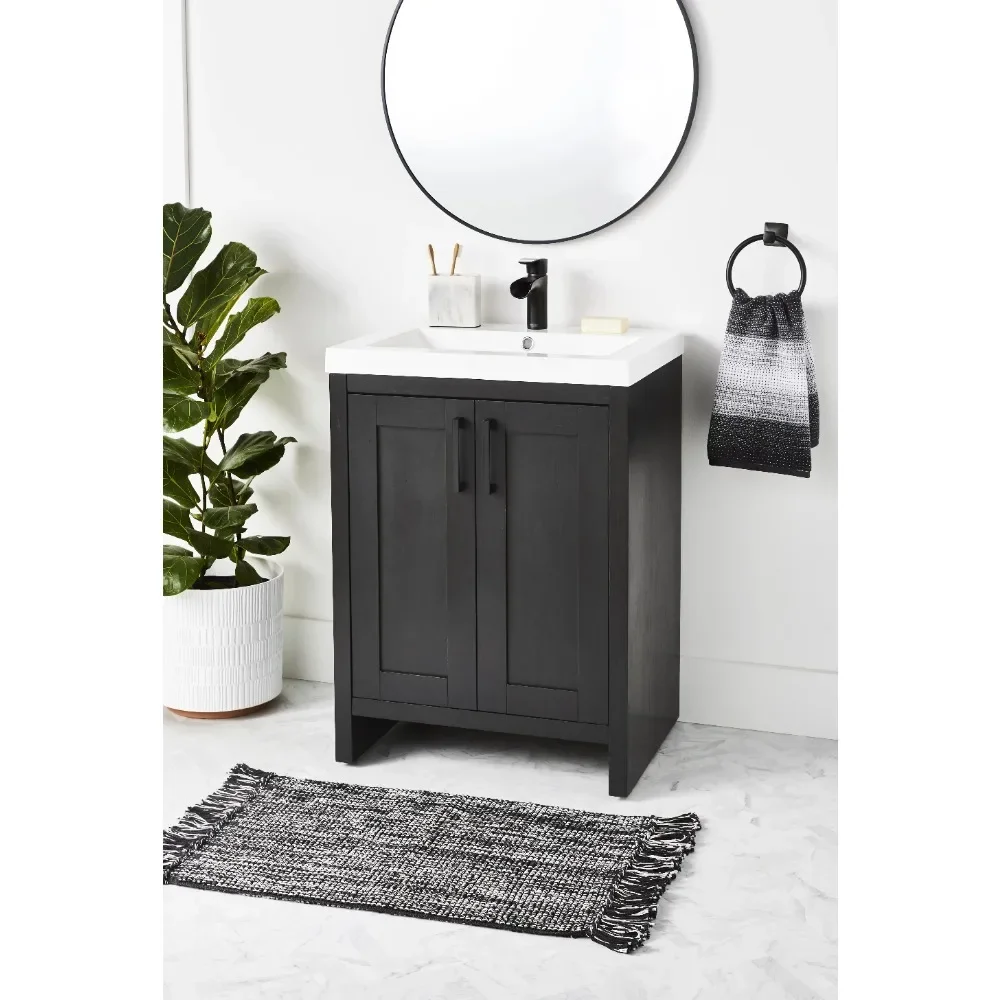 24 1/2 дюйма Д x 18 7/8 дюйма Ш Черный туалетный столик для ванной комнаты с верхней частью раковины
24 1/2 дюйма Д x 18 7/8 дюйма Ш Черный туалетный столик для ванной комнаты с верхней частью раковины