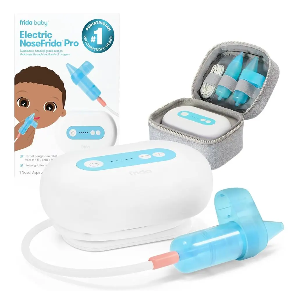 Hospital Grade Baby Nasal Aspirator, 5-Level Suction, 2 Tips, Corded with Case
Hospital Grade Baby Nasal Aspirator, 5-Level Suction, 2 Tips, Corded with Case