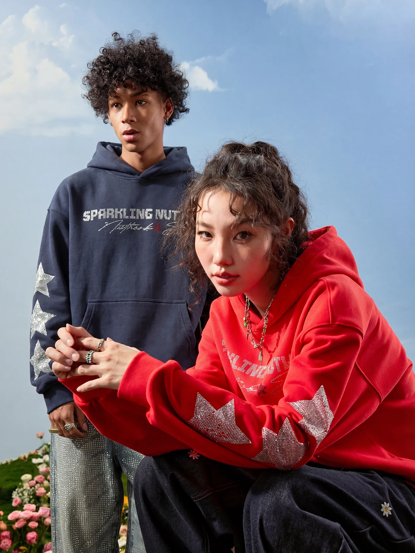 Nuthink American Sle Trendy Brand New Year Red Hoodie Rhinestone Star ex Spring 2026 Casual Cotton Polyester Blend
Nuthink American Sle Trendy Brand New Year Red Hoodie Rhinestone Star ex Spring 2026 Casual Cotton Polyester Blend