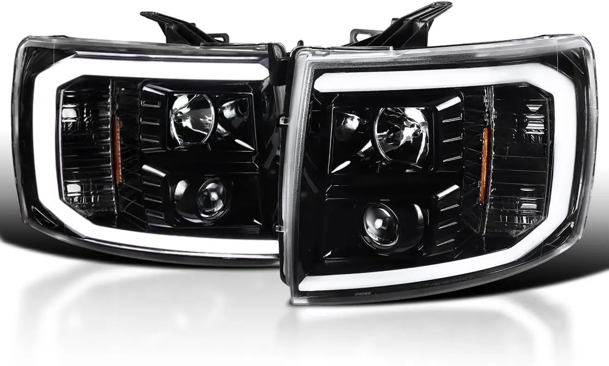 Черные светодиодные фары для проектора, совместимые с Chevy Silverado 1500 2500HD 3500HD 2007-2013 годов, левая + правая пара, он
Черные светодиодные фары для проектора, совместимые с Chevy Silverado 1500 2500HD 3500HD 2007-2013 годов, левая + правая пара, он